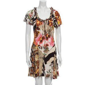 Designer Just Cavalli Vintage Silk Dress XS